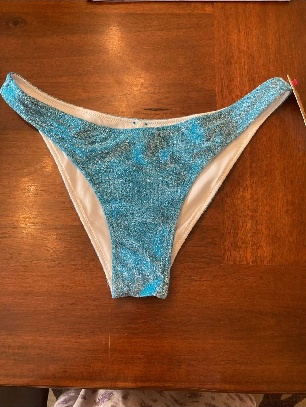 Victoria's Secret Shimmery Light Blue Bikini Bottom